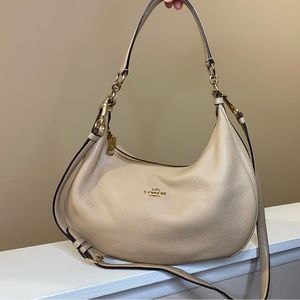 Coach Harley East/West Pebble Leather Hobo Shoulder Bag